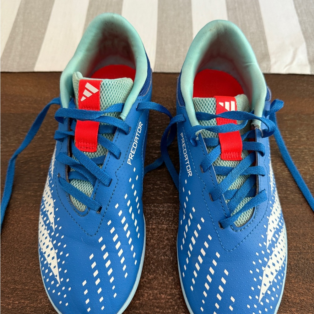 Adidas Blue and Red Sneakers Dynamic Design
